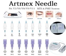 20pcs Artmex A3 V6 V8 V9 V11 Replacement Needle Cartridges PMU System Tattoo Needle Cartridges Body Art Permanent Makeup8148566