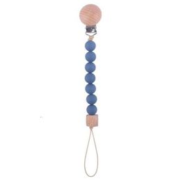 Bpa-free Food Grade Pacifier Beads Wood DIY Dummy Clip Holder Soother Chain - Baby Supplies