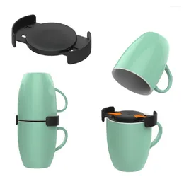 Kitchen Storage Solid-Color Coffee Cup Holder Pantry Organising Stacker For