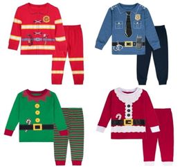 Christms Pyjama Sets for Kids Boys Pijama Children Funny Carnival Party Sleepwear Toddler Santa Claus PJS 210 Years 2201101293613