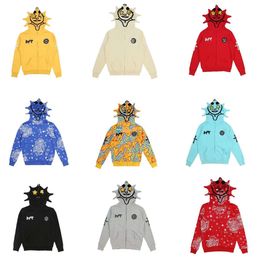 Designer Hoodie Letter Couple Pattern Print Classic Street Loose Embroidery Letter Flower Print Hoodie Hip Hop Zipper Asian Size s-5xl