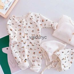 Rompers Autumn Baby Clothes Knitted Romper Casual Infant Outfit H240508