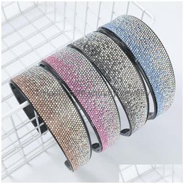 2021 Spring Fashion Resin Inlaid Rhinestone Acrylic Headbands Simple Temperament Ladies Headband Hair Accessories Drop Delivery Dhd7P