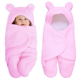 Blankets Winter Baby Boys Girls Blanket Wrapped Cashmere Swaddle Sleeping Bag For Borns Bedding