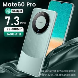 2024 Hot New Mat60pro Cross-Border Mobile Phone 16 1T Large Memory Foreign Trade Smart Phone 7.3 Full HD Screen