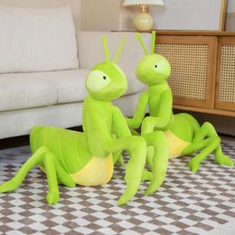 1pc 70cm Lifelike Mantid Plush Toys Real Life Insect Mantis Stuffed Animals Toy Soft Educational Rearhorse For Kids 240113