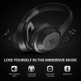 Earphones Bluetooth Headphones Wireless Headset Stereo Overear Noise Cancelling Earphone Gaming Headset with Mic Support TF Card