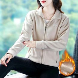 Women's Jackets Moerodhe Outdoor Sports Fleece Jacket Top Warm Breathable Coat Cardigan