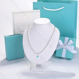Pendant Necklaces T Series Lovers Love Key Pendant Necklace for Women Elegant Blue Gift Box Pearl Bowknot Deluxe Collar Chain Designer Jewellery Wholesale MLQN