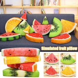 Pillow Cute Watermelon Fruit Creative 3D Summer PP Cotton Office Chair Back Sofa Throw