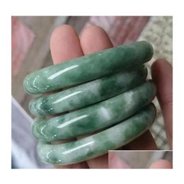 Jade Green Gemstone Vintage Bracelets Bangle Charm Pure Natural Bracelet Wedding Gift For Drop Delivery Otnd8