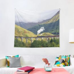 Tapestries Glenfinnan Viaduct And The Jacobite Steam Train Tapestry Nordic Home Decor