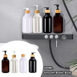 Liquid Soap Dispenser Portable 500ml Shampoo Conditioner Pump Bottles With Labels For Bathroom Shower Kitchen Dish Hand Lotion Plastic