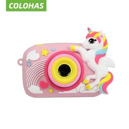 Accessories 3d Cartoon Digital Camera Dinosaur Animal Shark Unicorn 20mp Children Mini Cameras Toy Take Pictures and Videos Play Games