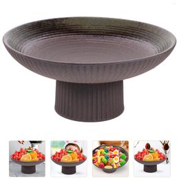 Dinnerware Sets Footed Fruit Dish Simple Cupcake Stand Dried Fruits Plate Dessert Storage Practical Tray