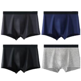 Underpants Yu Zhaolin Solid Colour Mens Underwear Cotton U Convex Comfortable Breathable Moisture Absorption Boys Drop Delivery Otxfb
