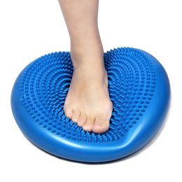 Yoga Massage with Thorns Workout Inflatable Ball Durable Sports Gym Fitness Wobble Stability Balance Cushion Inflator 240113