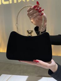 Evening Bag Black Handbags Banquet Clutch For Female Luxury Crossbody Chain Bags Formal Cocktail Party Handbag Style Purse 240112