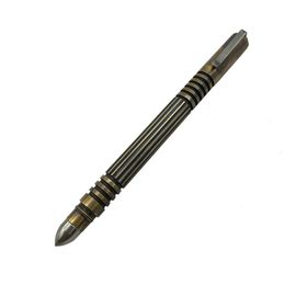 Outdoors Writing Tools EDC Brass Pen Pocket Ballpoint 240112
