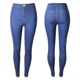 Jeans New European and American large size washed Slim jeans female models tight elastic penciltype jeans1