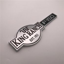 Custom Chrome brown and black KING RANCH est1853 F150 Car emblem badge sticker nameplate logo8882699