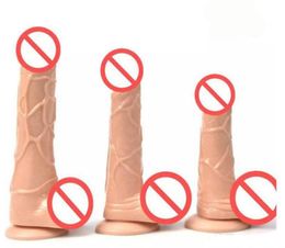 Flesh Colour Realistic Dildo Flexible Penis Whith Strong Suction Cup Dildos Cock Adult Sex Products Sexy Toys For Women7485101