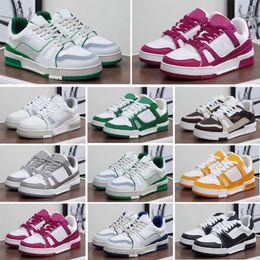 2025 Virgil Trainer Series tênis homens mulheres sapatos casuais abloh denim lona plataforma de couro em relevo com diamante treinadores carta sobreposições sapatos de moda