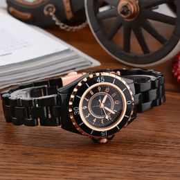 classic elegant designer watch womens fashion simple Watches 34mm 39mm ceramics Women black white Colour J12 Wristwatches C777 Adjustable strap