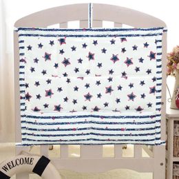 Bed Bumper Baby Cot Bed Hanging Storage Bag Crib Organizer Storage Bag 60*50cm Toy Diaper Pocket for Crib Bedding Set 240112