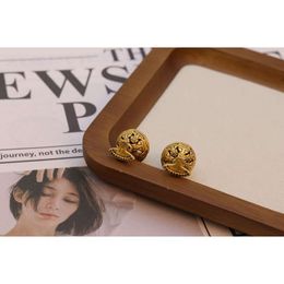 Luxury Brand Designer Earrings for Women CH Chromes Cross Jewerlry Bell Matte Gold Accessories Fashion High-end Heart Ear Ring Girl Eardrop EarStud New 2024 SEZW