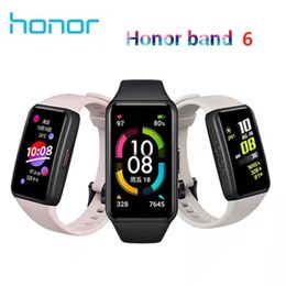 Wristbands Original Honour Band 6 Band6 Smart Bracelet 1.47 Inch Swimming Waterproof Bluetooth Fitness Heart Rate Monitoring Music Calling