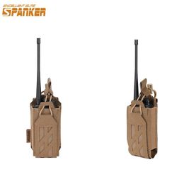 Talkie Tactical Radio Pouch Hunting Walkie Talkie Holder OpenTop Interphone Hanging Bag Military Molle Nylon Magazine Pouch