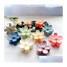 Candy Colours Flower Hair Clips Barrettes Claws Hairdressing Tool For Drop Delivery Oty7K