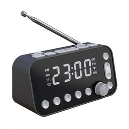 Radio Dab Digital Alarm Radio Player Home Portable Rechargeable Backlight Adjustable Dab Fm Alarm Clock Radio with Antenna