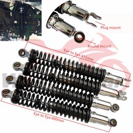 400mm Motorcycle Shock Absorber Rear Suspension For Honda Yamaha JH125L ZS125GY ZS125GY-A 80-250cc Motorcross Motorbike Scooter ATV UTV Quad Dirt Pit Pro Bike Go Kart