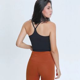 Fitness Tops Women Y Shape Sports Bra With Pads Soft Breathable Gym Vest Ladies Underwear Sportswear Plus Size Yoga Wear 240113