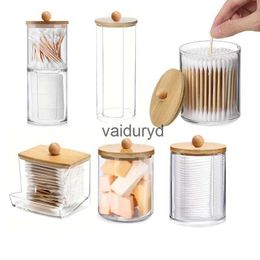 Storage Boxes Bins Jewellery Acrylic Box with Lid Qtip Holder Dispenser Clear Plastic Jar Makeup Organiser Bathroom Canister Organizationvaiduryd