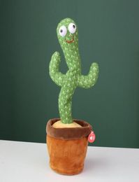 Battery version Dancing talking Singing Party Toy Supplies cactus Stuffed Plush Electronic with song potted Early Education toys F5209183