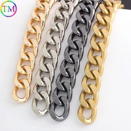 5 Mm Thick 18 Mm Width 5 Colours Chain Hardware Aluminium Chains For Women Bags Handbag Purse Replacement Chain Strap Accessories 240112