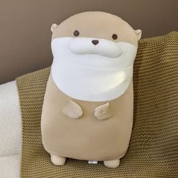 4555cm Kawaii Sea Otter Plush Toys Stuffed Animal Doll Pillow Cushion Gift for Christmas Birthday Party Room Decor 240113
