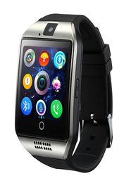 Smart Watches Q18 Bluetooth Smartwatch for Apple iPhone IOS Samsung Android Phone with SIM Card Slot Wristbands Smart Watch9778448