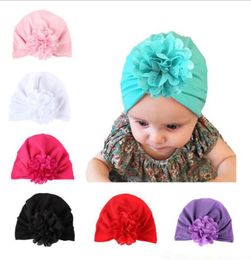 New Baby Hat Caps Flower Europe Turban Knot Head Wraps India Hats Ears Cover Kids Children Hollow Flower Bohemia Beanie9377363