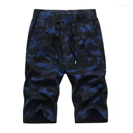 Men's Shorts 2024 Camouflage Summer Split Large Multi Pocket Fat Plus Trendy Loose Beach Pants