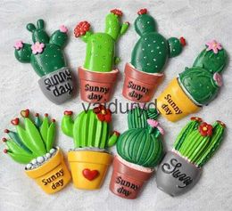 Fridge Magnets 3D Lovely Cactus Plants Clasp Refrigerator Home Decor Creative Fridge Magnetsvaiduryd