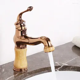 Bathroom Sink Faucets Brass Basin Faucet Single Handle Vintage Bronze High Old Retro And Cold Bath Mixer Washbasin Taps