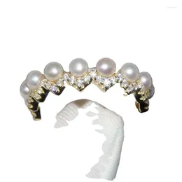 Cluster Rings Pearl Ring Personalized Design Sense Index Finger Fashion And Temperament Handwear BVR1