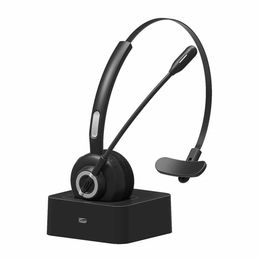 Earphones 2022 New Bluetooth Headphone M97 Headmounted Office Headset One Drag Two Business Headphone Gaming Earphone with Microphone