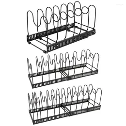 Kitchen Storage 7/10/13 Tier Pots And Pans Organiser With 10 Adjustable Compartments Cookware Baking Frying Rack 2 DIY Methods Easy To