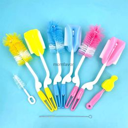 New Other Baby Feeding 5pcs/lot Bottle Brush 360 Degree Rotation Baby Pacifier Cup Nipple Cleaning Brushes Set Handheld Soft Head Food Grade Watering