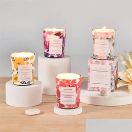 Candles Smokeless Fragrance Soybean Wax Aromatherapy Candles Cotton Wick Soy Wedding Birthday Christmas Valentine Day Drop Delivery Ho Dhbeh